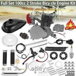 Full Set 100cc Bicycle Engine Kit 2-Stroke Gas Motorized Motor Bike Modified