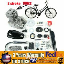 Full Set 100cc Bike Bicycle Motorized 2-Stroke Petrol Gas Motor Engine Kit Set