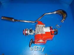 GAS ENGINE 49cc 2 STROKE Great for GO-CART/SCOOTER/BICYCLE/C/W TUNED EXHAUST