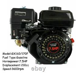 GX160 Gas Engine 4-Stroke 7.5HP 210cc Air Cooled For Honda GX160 OHV Pull Start