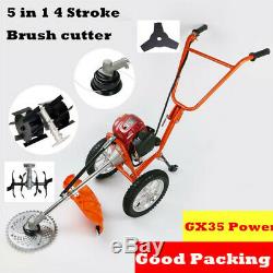 GX35 Multi 5 IN 1 Brush cutter 4 stroke Engine gas strimmer Grass cutter tiller