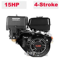Gas Engine 15 HP 4 Stroke OHV Horizontal Gas Engine Motor Recoil Start