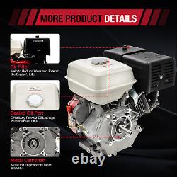 Gas Engine, 420CC 15 HP 4 Stroke Gasoline Motor Engine Recoil Start Go Kart USA