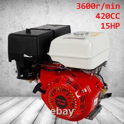 Gas Engine 420cc 4-Stroke 15HP Horizontal Shaft Motor for Go Kart Air Cooling