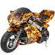 Gas Pocket Super Mini Bike Motorcycle Kids 40cc 4-Stroke Engine Yellow Flame
