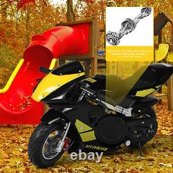 Gas Power Pocket Bike Motorcycle 49cc 2-Stroke Engine For Kids And Teens US