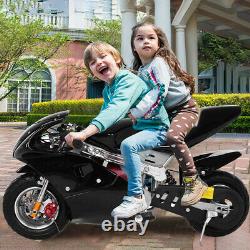 Gas Power Pocket Bike Motorcycle 49cc 4-Stroke Engine For Kids And Teens BLack