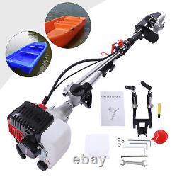 Gas-Powered Outboard Motor Fishing Boat Engine 2.3HP 2-Stroke + Short Shaft 52cc