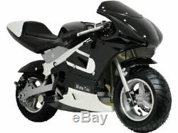 Gas Powered Pocket Bike Mini Motorcycle 2-Stroke Engine Epa Black
