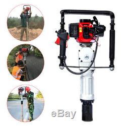 Gas Powered Post Driver 52cc 2-stroke Gasoline Engine Push Pile Driver 55mm 70mm