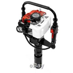 Gas Powered T-Post Driver 32.7cc 1.2HP 2-stroke Gasoline Engine Push Pile Driver