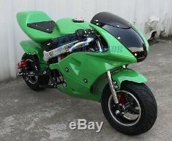 Gas Super Pocket Bike Motorcycle Gas Powered 49CC 2-Stroke Engine Fit Teens/Kids