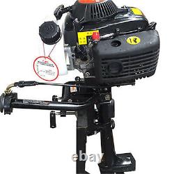HANGKAI 4 Stroke 4 HP Outboard Motor Boat Gas Engine Air Cooling CDI System 52CC