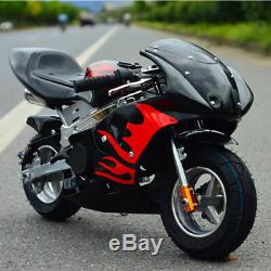 Mini Gas Pocket Bike Motorbike Scooter 49cc Epa engine Motorcycle Kids 2-Stroke