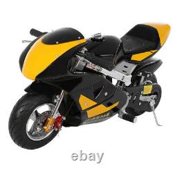 Mini Gas Power Pocket Bike Motorcycle 49CC 4-Stroke Engine Ride on Toys 50 km/h