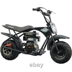 MotoTec 105cc 3.5HP 23mph 4 Stroke Gas Engine Powered Mini Bike Motor Black