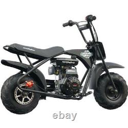 MotoTec 105cc 3.5HP 23mph 4 Stroke Gas Engine Powered Mini Bike Motor Black