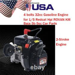 New 32CC 2 Stroke Gas Engine Motor Recoil Start for 1/5 Redcat HPI ROVAN KM Baja