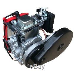 New 49cc 4-Stroke Bicycle Petrol Gas Engine Motor Kit Belt Gear Scooter 45km/h