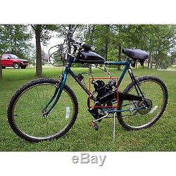 New Black 50CC Bike 2 Stroke Gas Engine Motor Kit DIY Motorized Bicycle