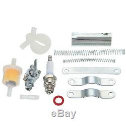 New Silver 80cc 2-Stroke Motor Engine Kit Gas For Motorized Bicycle Bike USA