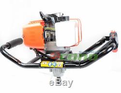 One Man Post Ice Hole Digger Drill 52cc Gas Power Engine Head 2/stroke