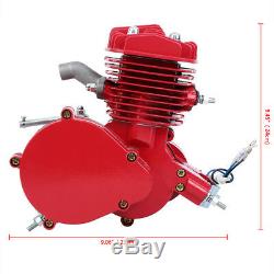 Red 80cc 2 Stroke Motor Engine Kit Set Fits Bike Bicycle Motorized Petrol Gas