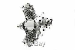 Saito FG-60 R3 Gas / Petrol 3 Cylinder Radial 4 Stroke Engine SAT60R3FG