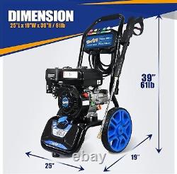 TOOLCY 3200 PSI 2.6 GPM Gas Pressure Washer 212 cc 4-Stroke Gas Engine 0.88 Gal