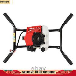 Two Men 2 Stroke 3HP Gas Power Post Hole Digger Honda Engine with 8-inch Auger