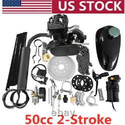 US 2 Stroke 49cc 50cc Bicycle Petrol Gas Motorized Engine Bike Motor Kit
